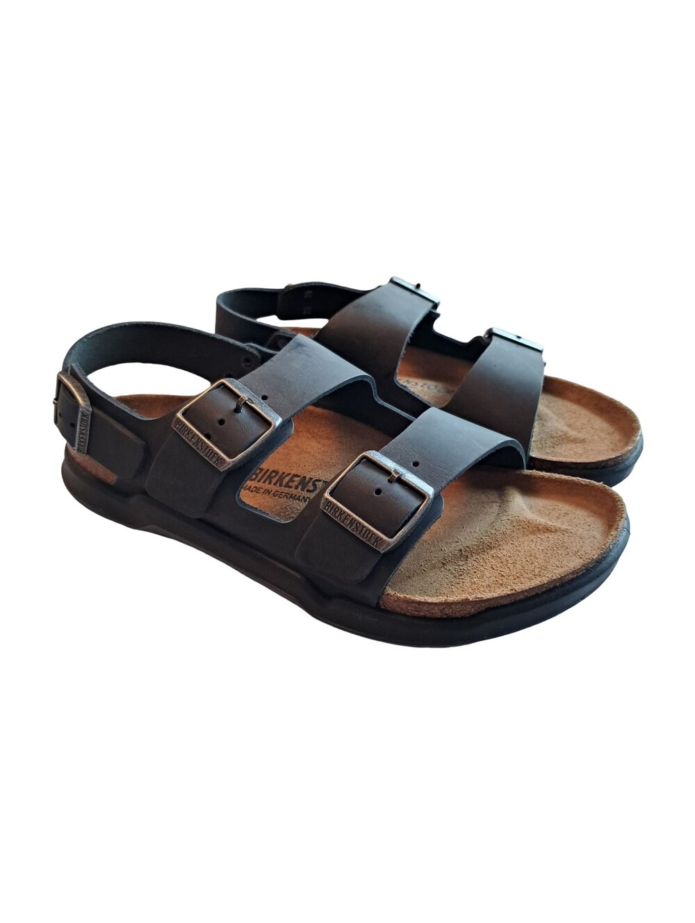 Birkenstock Milano Crosstown Sandals Oiled Leather Size Mens 9/ Wmns 11 Reg Fit